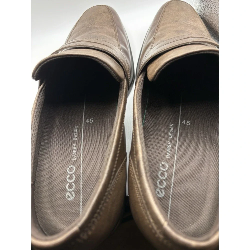 ECCO Men's Queenstown Brown Penny Loafer Slip On Sz EU 45 US 11-11.5 NWOB -2026